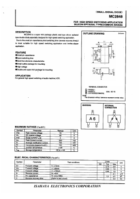 MC2848 Datasheet PDF Isahaya Electronics
