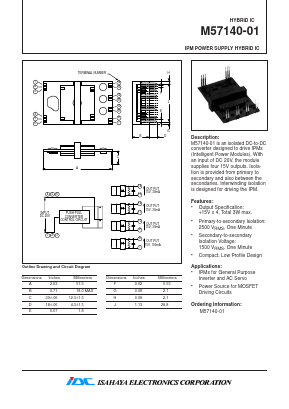 M57140-01 Datasheet PDF Isahaya Electronics