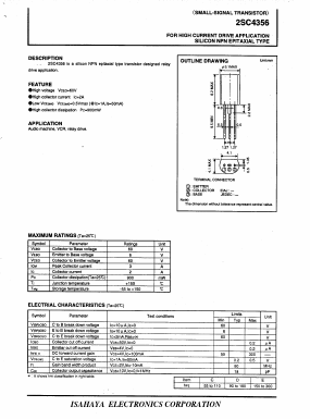 2SC4356 Datasheet PDF Isahaya Electronics