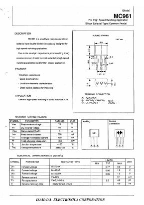 MC961 Datasheet PDF Isahaya Electronics