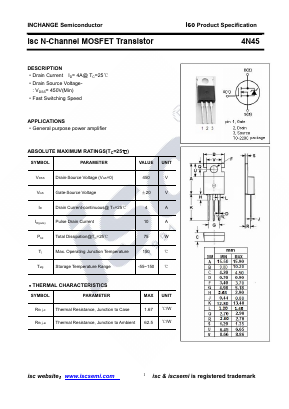 4N45-220 Datasheet PDF Inchange Semiconductor