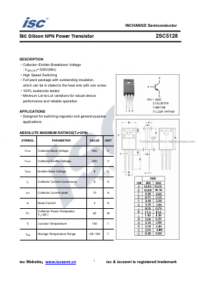 C5128 Datasheet PDF Inchange Semiconductor