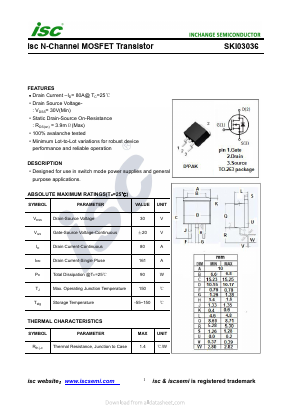 SKI03036 Datasheet PDF Inchange Semiconductor