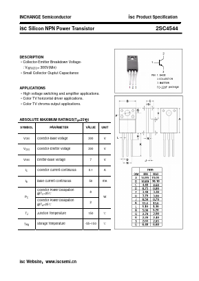 C4544 Datasheet PDF Inchange Semiconductor