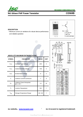 CD568B Datasheet PDF Inchange Semiconductor