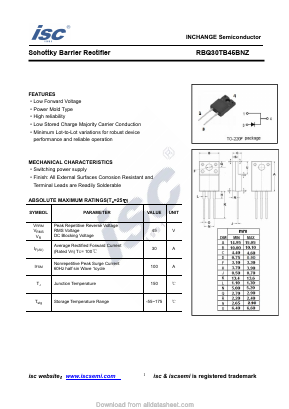 RBQ30TB45BNZ Datasheet PDF Inchange Semiconductor