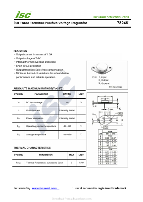 7824K Datasheet PDF Inchange Semiconductor