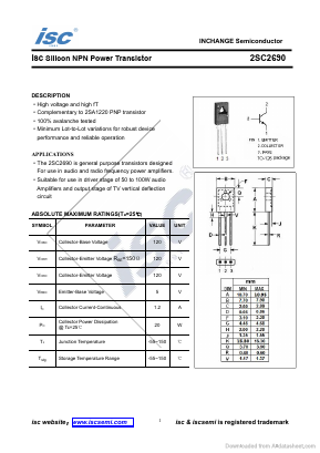 2SC2690 Datasheet PDF Inchange Semiconductor