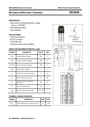 2SC2656 Datasheet PDF Inchange Semiconductor