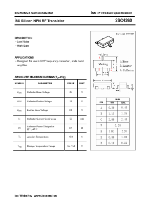 C4260 Datasheet PDF Inchange Semiconductor