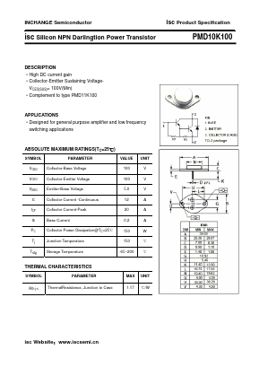PMD10K100 Datasheet PDF Inchange Semiconductor