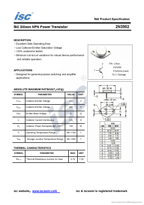 2N3902 Datasheet PDF Inchange Semiconductor