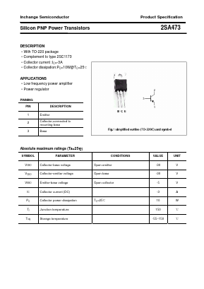 2SA473Y Datasheet PDF Inchange Semiconductor