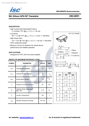 2SC4591 Datasheet PDF Inchange Semiconductor