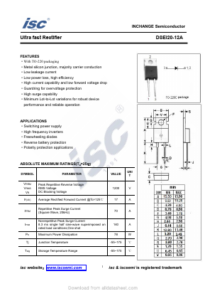 DSEI20-12A Datasheet PDF Inchange Semiconductor