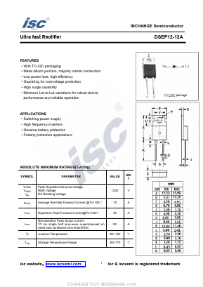 DSEP12-12A Datasheet PDF Inchange Semiconductor