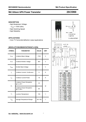 C5900 Datasheet PDF Inchange Semiconductor