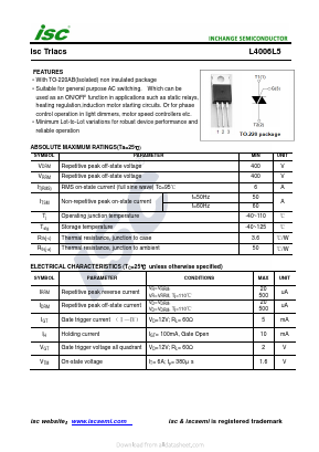 L4006L5 Datasheet PDF Inchange Semiconductor