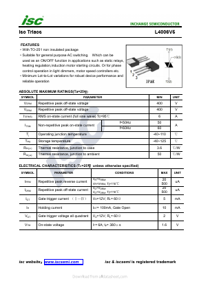 L4006V5 Datasheet PDF Inchange Semiconductor