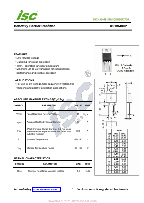 ISCSM99P Datasheet PDF Inchange Semiconductor