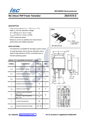 2SA1615-Z Datasheet PDF Inchange Semiconductor