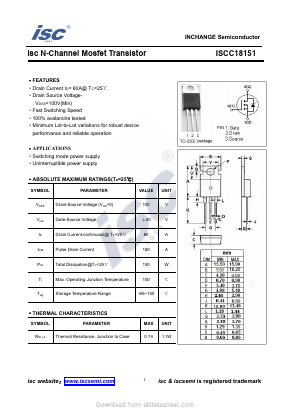 ISCC18151 Datasheet PDF Vishay Semiconductors