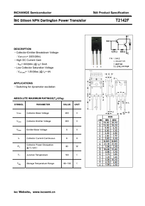 T2142F Datasheet PDF Inchange Semiconductor