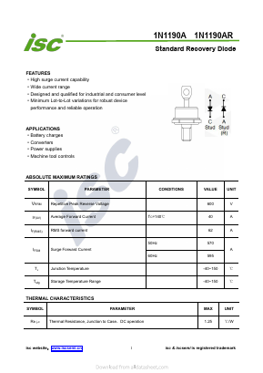 1N1190A Datasheet PDF Inchange Semiconductor