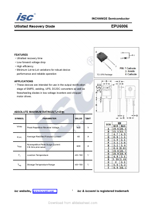 EPU6006 Datasheet PDF Inchange Semiconductor