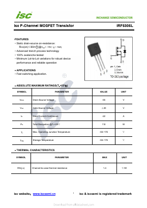 IRF5305L Datasheet PDF Inchange Semiconductor