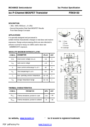 FRK9150 Datasheet PDF Inchange Semiconductor