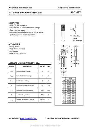 2SC3177 Datasheet PDF Inchange Semiconductor