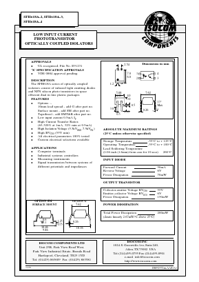 SFH618A-4 Datasheet PDF Isocom 