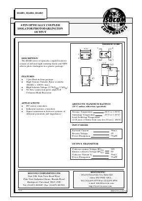 H24B1 Datasheet PDF Isocom 