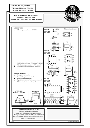 TIL192A Datasheet PDF Isocom 