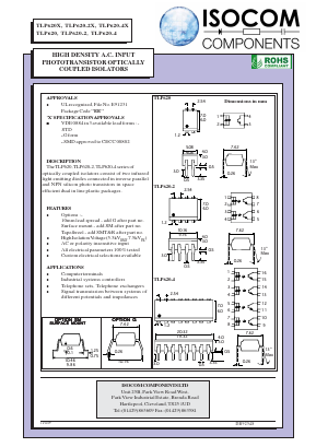 TLP620-4 Datasheet PDF Isocom 
