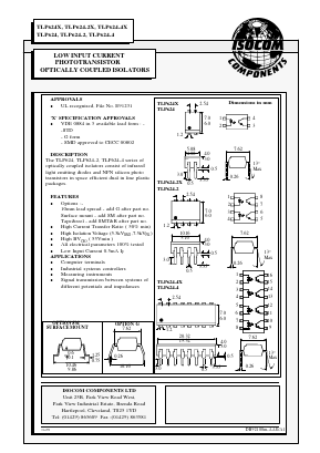 TLP624-2X Datasheet PDF Isocom 