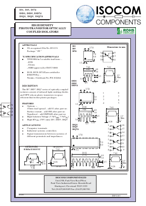 ISD74 Datasheet PDF Isocom 