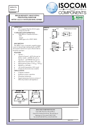 ISP817X Datasheet PDF Isocom 