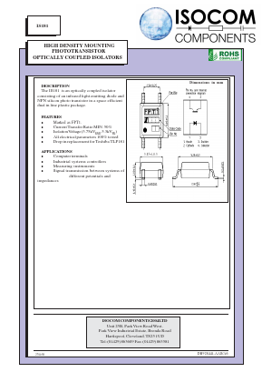 IS181A Datasheet PDF Isocom 