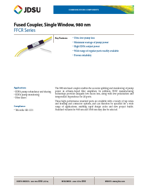 FFCR51H1 Datasheet PDF JDS Uniphase Corporation