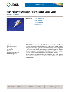 6398-L4 Datasheet PDF JDS Uniphase Corporation