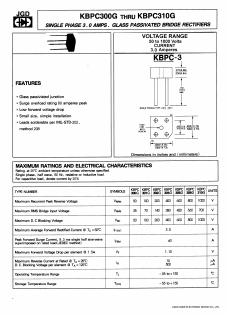 KBPC300G Datasheet PDF Jinan Gude Electronic Device