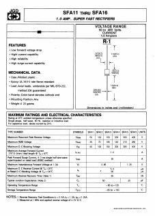 SFA14 Datasheet PDF Jinan Gude Electronic Device