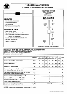 1N5400G Datasheet PDF Jinan Gude Electronic Device
