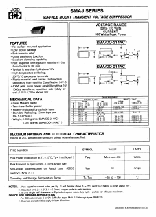 SMAJ5.0A Datasheet PDF Jinan Gude Electronic Device