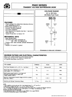 P6KE47 Datasheet PDF Jinan Gude Electronic Device