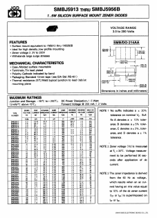 SMBJ5954A Datasheet PDF Jinan Gude Electronic Device