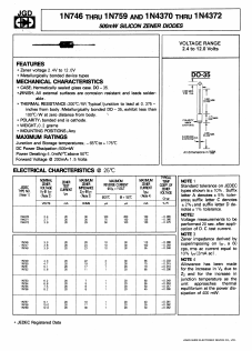1N754 Datasheet PDF Jinan Gude Electronic Device