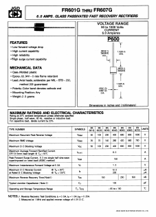 FR607G Datasheet PDF Jinan Gude Electronic Device